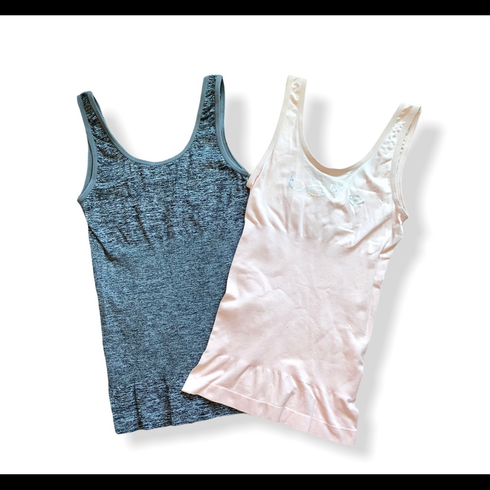 Bebe 2pk slimming tank tops